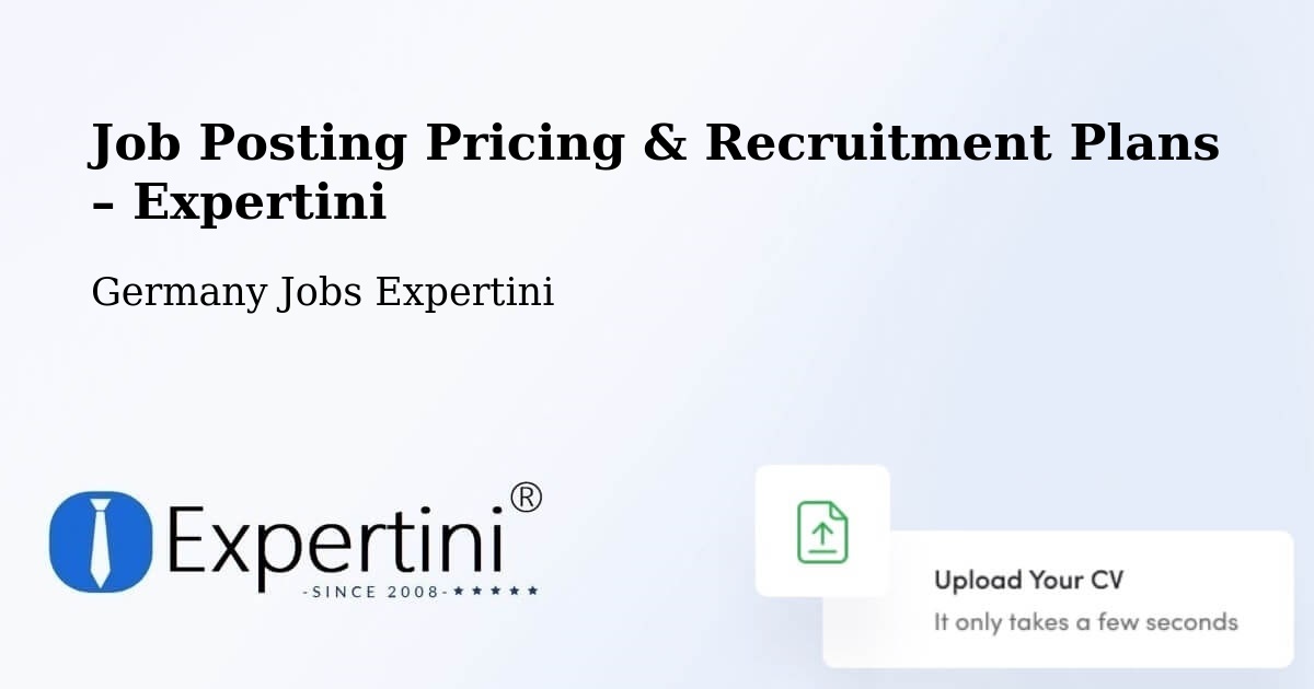 Job Posting Pricing & Recruitment Plans – Bad Überkingen - Bad Überkingen, Germany Jobs Expertini