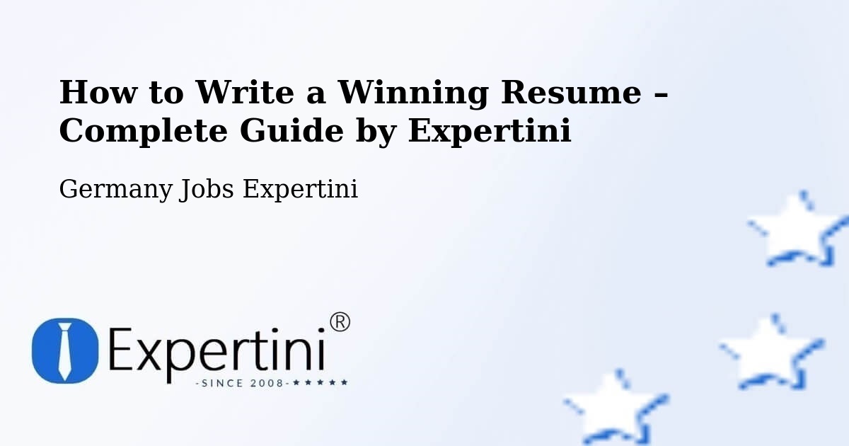 Resume Writing Guide for Job Seekers – Bad Überkingen - Bad Überkingen, Germany Jobs Expertini